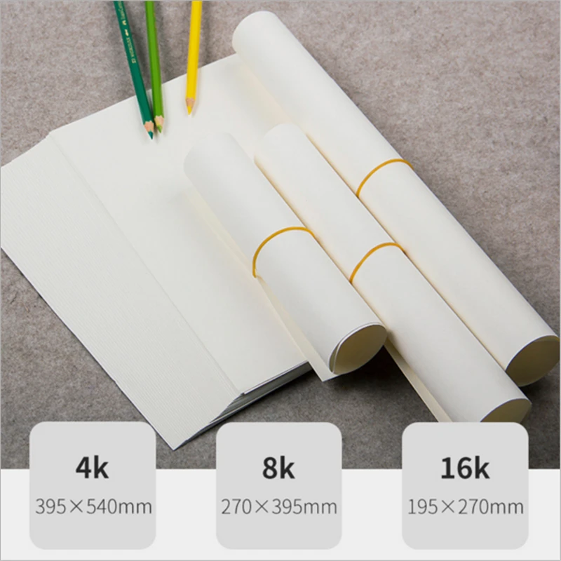 Billig 50 teile los 8 K 16 K Blei Papier Skizze Papier Sketch Kunst Zeichnung Aquarell Papier Gouache Zeichnung Papier