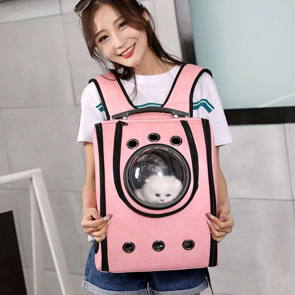 

THINKTHENDO Astronaut Capsule Breathable Pet Cat Puppy Travel Bag Space Backpack Carrier Bags Pet Bag