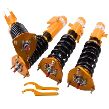 

24 Step Adj. Damper & Height Coilover for Subaru Impreza WRX 1993-2001 GC8 Shock Absorber Damper Force Camber Plate Front Rear