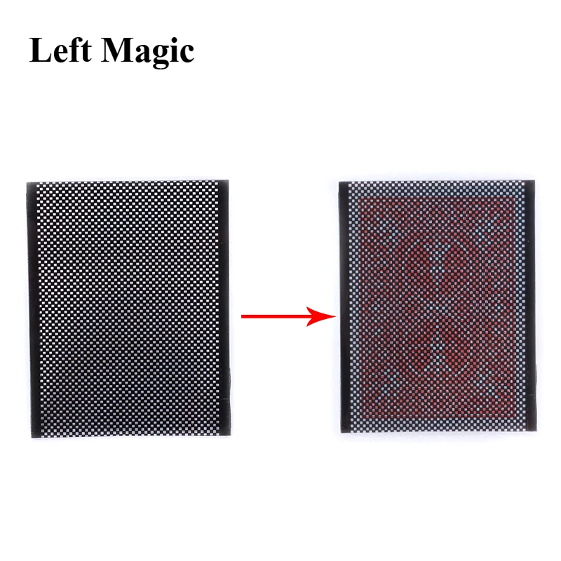 Wow 2,0(версия лицевого пуха) Волшебная трюковая карта рукав с карточкой сзади дизайн магический реквизит изменить мерцающий ментализм C2014