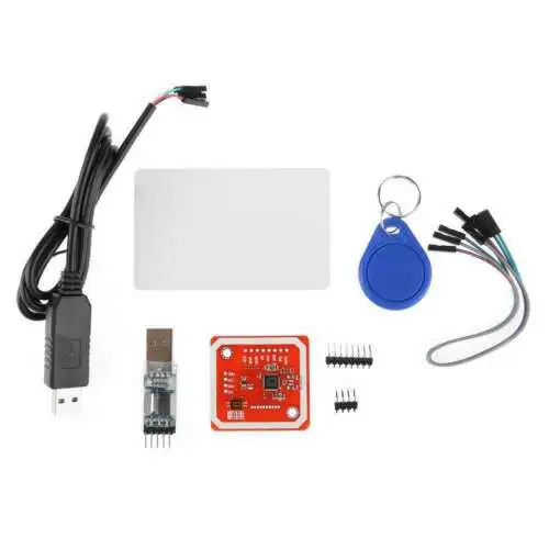 

UK 1Set PN532 PL2303HX NFC RFID Wireless Module Reader Writer Mode IC Card Kit