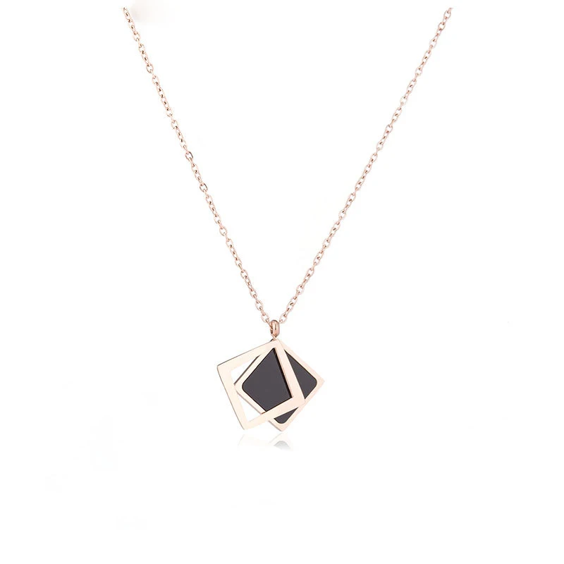 

Fashion Necklaces Rose Gold Necklace Women Fashion Gift Jewelry Necklaces Pendants Wholesale