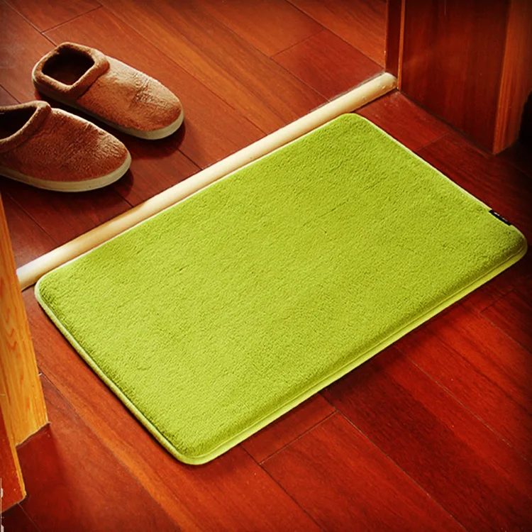 Coral Fleece Doormat for Bathroom Soft Carpets Memory Foam Slow rebound