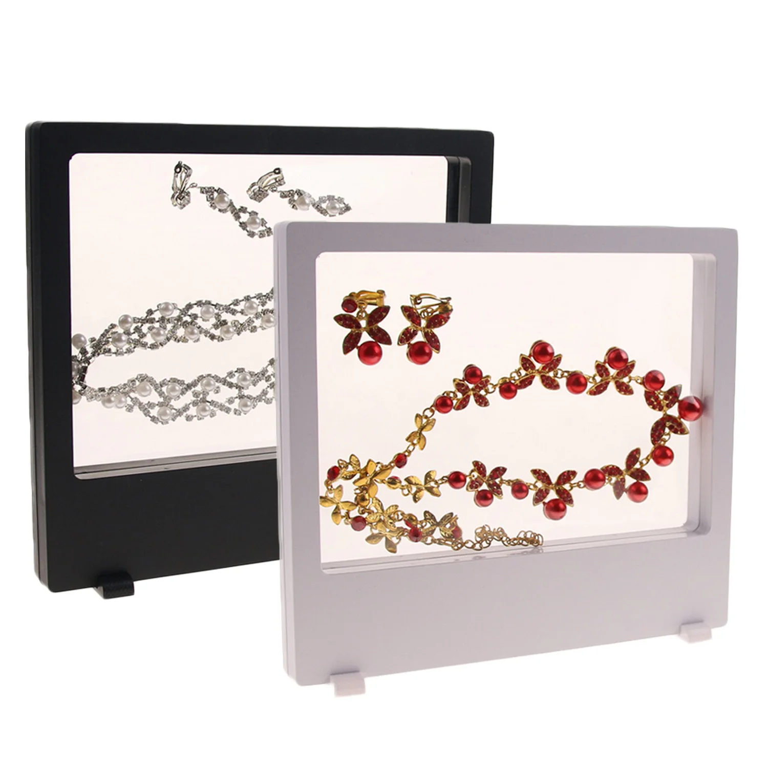 

Behogar Acrylic Transparent 3D Floating Frame Display Stand Holder for Coins Medals Stamps Jewellery Home School Mall 200x180MM