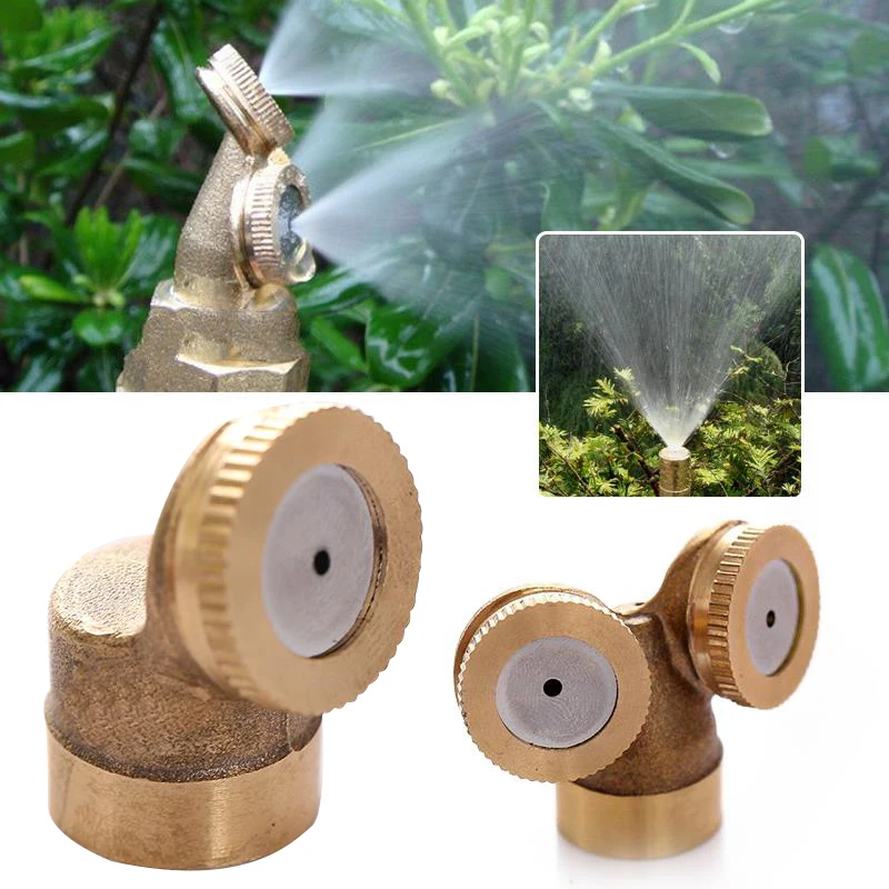 

2 Nozzles 1 Nozzle Garden Watering Spray Nozzle Brass Misting Nozzles Garden Flower Lawn Impulse Sprinkler Water Irrigation Tool