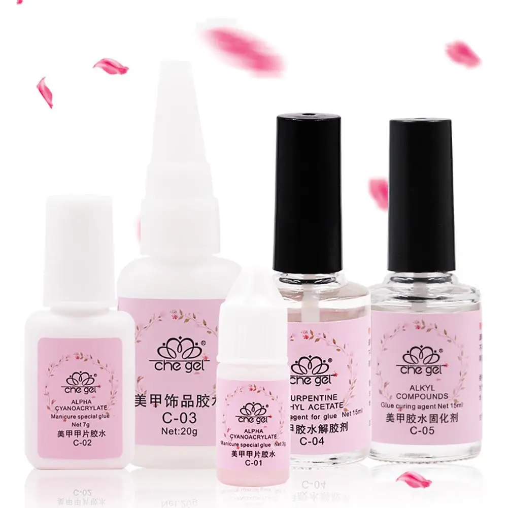 

Nail Tips Glue Finger Extension Adhesive Curing Dissolving Agent Manicure Tool