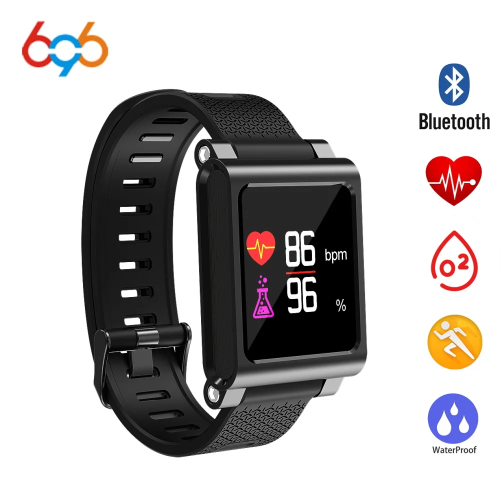 

696 Bluetooth Smart Band K8 Smart Bracelet Heart Rate Blood Pressure Monitor IP67 Waterproof Sport Fitness Tracker Smartband