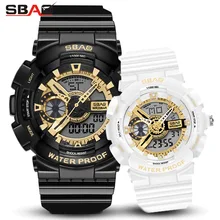 Модные часы для влюбленных роскошные Цифровые мужские женские спортивные часы водонепроницаемые часы парные с двойным дисплеем для мужчин и женщин