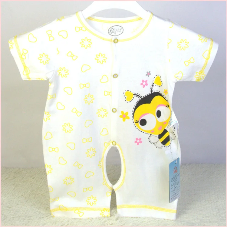 half sleeve baby rompers newborn open crotch infantil unisex creepers