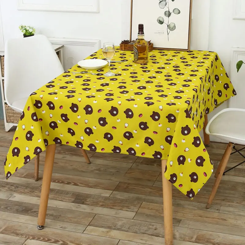 Oilcloth on The Kitchen Table Cloth Cotton Linen Children Tablecloth Dining Table Cover for Kitchen Wedding Table Tablecloth 40