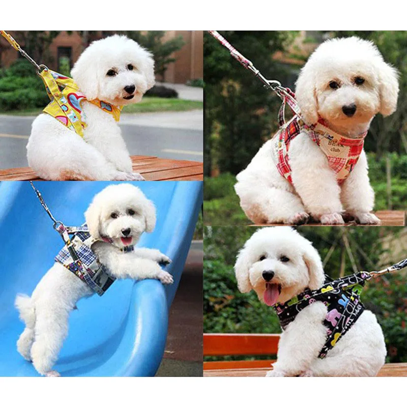 

Fashion Dog Harness With Leash Gentleman Beauty Dog Harness Puppy Cat Collar Pets Chest Strap Soft Pet Harnesses 1pcs