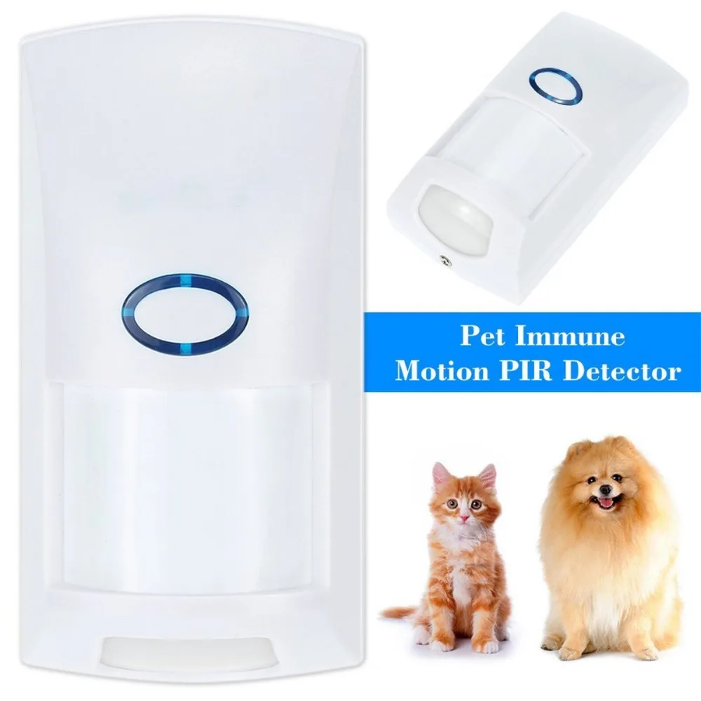 Проводной 25 кг Pet Immune двойной инфракрасный PIR датчик для системы домашней сигнализации инфракрасный датчик движения работает со всеми панелями сигнализации