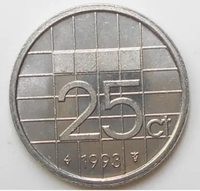 

18mm 25 Cents coins 1982-2001 Beatrix of the Netherlands Hollland ,100% Real Genuine Comemorative Coin,Original Collection