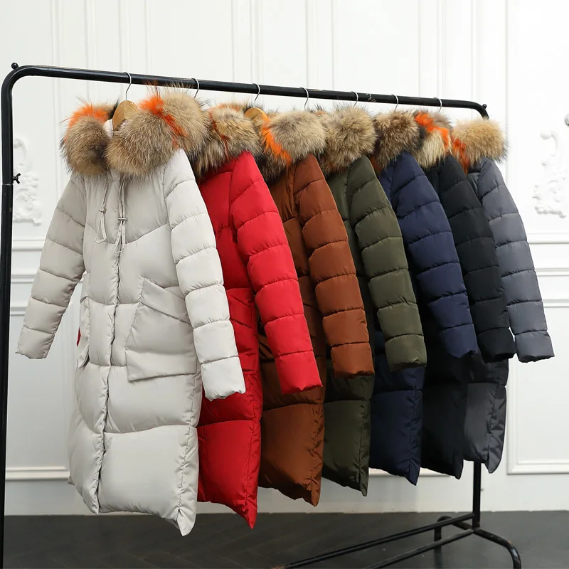 Winter Jacket Women Medium And Long Section Big Fur Collar Cotton Clothing Winter Jacket Women Coats Women Parka 2018 CH778 (11)