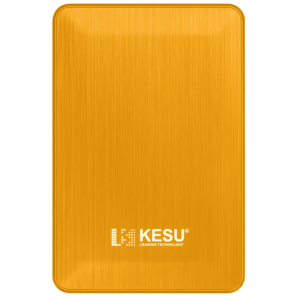 Kesu 1 ТБ usb 3,0 внешний жесткий диск 2 ТБ 500G высокий диско внешний HDD usb оригинальное запоминающее устройство милый usb флеш-накопитель 120Gb - Цвет: KS-2518- yellow