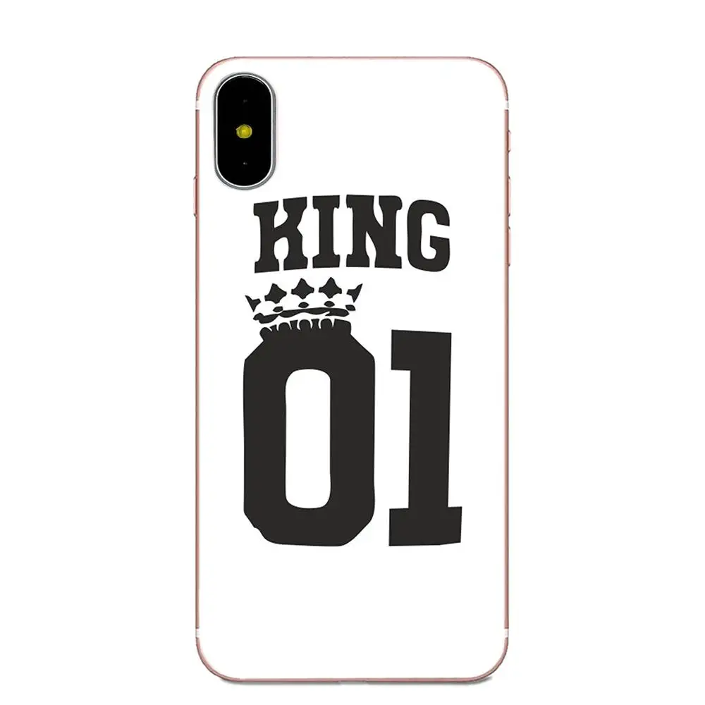 King Queen 01 Бренд пара ТПУ популярная горячая для LG G2 G3 G4 G5 G6 G7 K4 K7 K8 K10 K12 K40 Mini Plus Stylus ThinQ