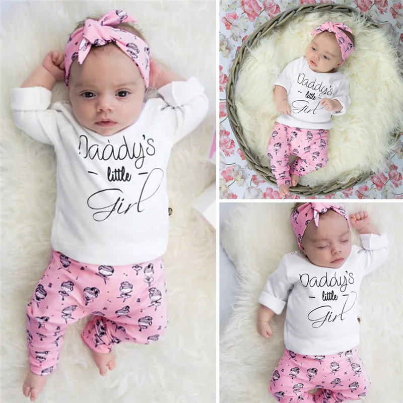 

Fashion Newborn Cotton Set Baby Boys Girls Striped Letter Print Tops+Pants+Hat Casual Set O-Neck High Quality Baby Clothing