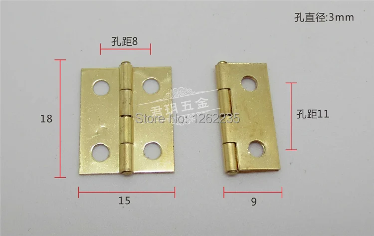 

18 * 15 * 0.5 mm small gift boxes pure copper hinge wholesale