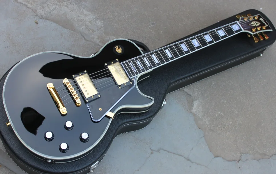 

New Arrival 50th Anniversary 1960 LP Limited Custom Ebony Fret Board Electric Guitar Gold Hardware Free Shipping