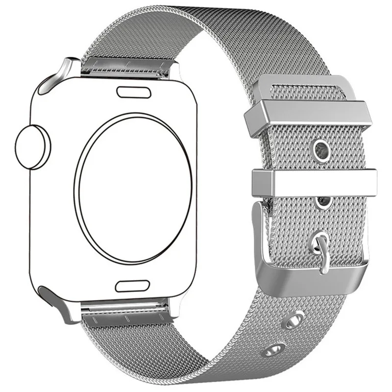 

42 mm 38mm Milanese Loop Watch Strap for Apple Watch Band iWatch Series 3 2 1 Metal Buckle Replacement Bracelet Strap Wristband