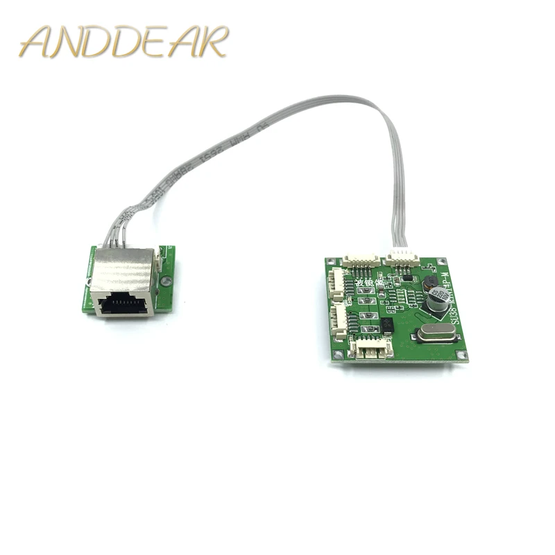 Мини модуль дизайн ethernet коммутатор монтажная плата для модуля 10/100 Мбит/с 3/4/5 порт