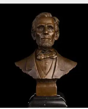 

Arts Crafts Copper Sexy Lost Wax Figure Sculpture Best selling Famous figure Celebrity Lincoln Bust BRASS Statues Figurine