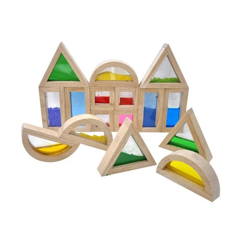 Fly AC радужные блоки-песок, Детские обучающие и развивающие игрушки, штабелируемые блоки