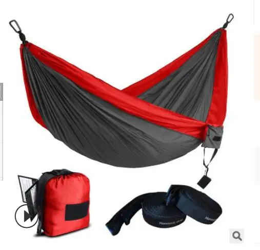 Outdoor Hanger Coloured Parachute Cloth Single and Dual Portable Hanger Camping Hanger free shipping Outdoor Hanger Coloured Parachute Cloth Single and Dual Portable Hanger Camping Hanger free shipping