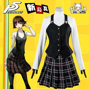 

[STOCK] 2018 Anime Shin Megami Tensei: Persona 5 Makoto Niijima Winther School Uniform Cosplay Costume For Halloween Free Ship.