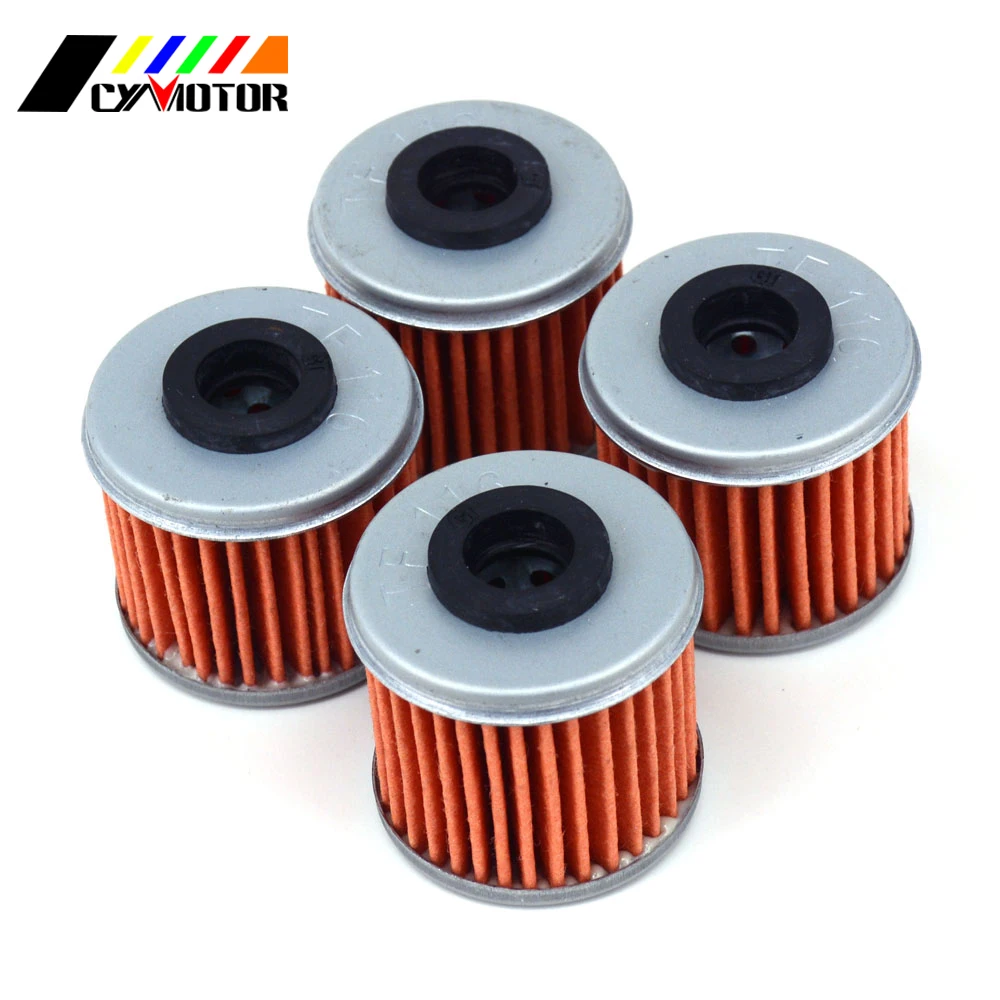 

Motorcycle 4pcs Engine Oil Filter Machine Filter For HONDA TRX450 CRF150 CRF250 CRF450 TRX CRF 150 250 450 R 03 04 05 06 07-15