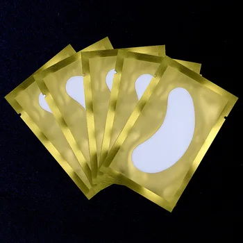 

Eyelash Extension Eye Patch Disposable Eye Gel Patches Hydrogel Under Eye Pads Eye Tips Sticker Wraps Makeup Tools Gold 50 Pairs
