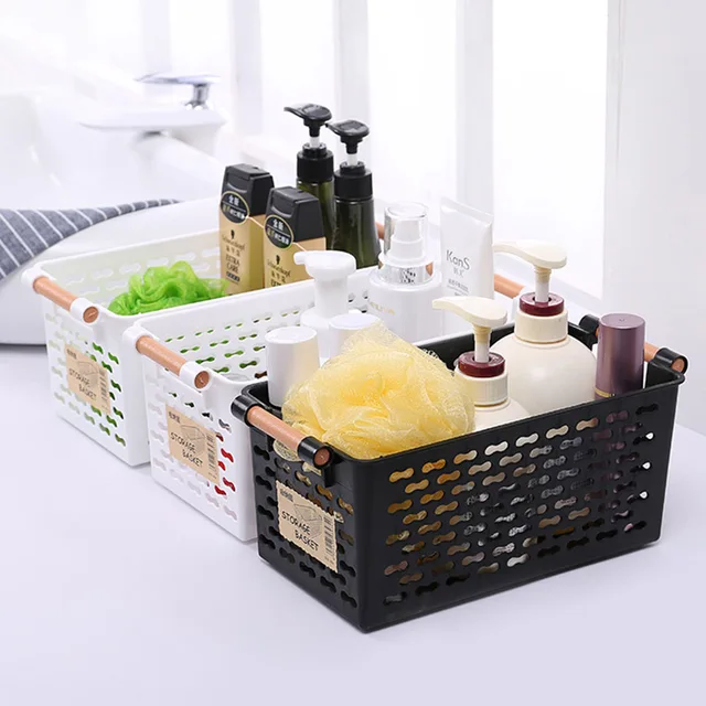 Online Anese Style Plastic Storage Basket Finishing Anese Style Plastic Storage Basket Finishing Bathroom Table Cosmetics Small Kitchen Box