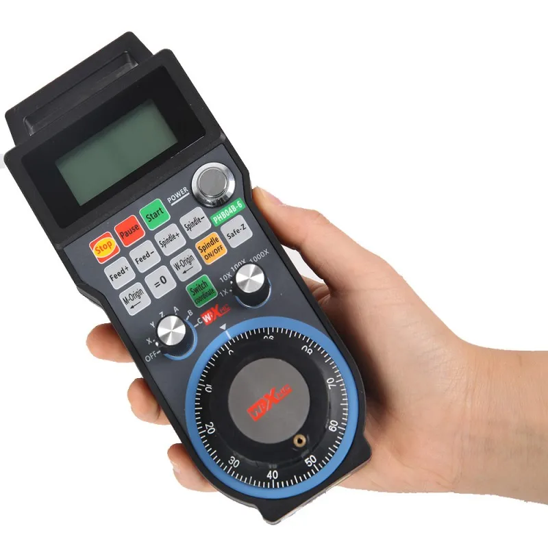 

PHB04B-6 6 Axis CNC System Wireless Manual Pulse Generator support programmable