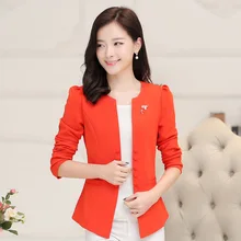 HANQIYAHULI 2018 Medium-long slim ol elegant women’s suit female formal solid color blazer coat women vestidos
