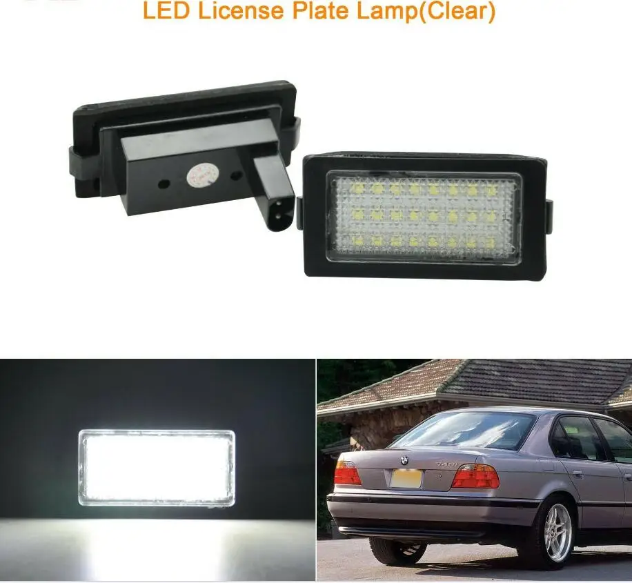 

LED Number License Plate Light Super White Lamp For BMW E38 1995-2001