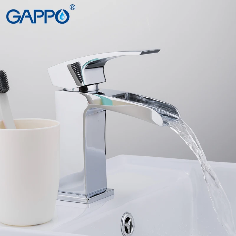 Billige GAPPO Becken Armaturen messing bad becken waschbecken mixer wasserhahn waschbecken waschbecken wasserhahn Wasserfall bad mischbatterien torneira griferia