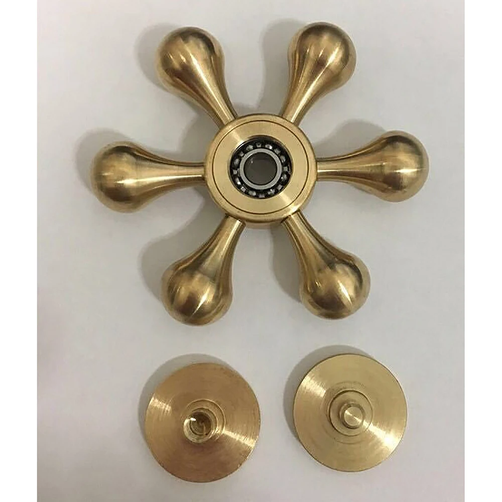 Fidget Spinner Brass Metal EDC Finger Spinner Anti Stress Hand Spinner For Autism ADHD Toys Gift Spinning Top Fidget Toys (9)
