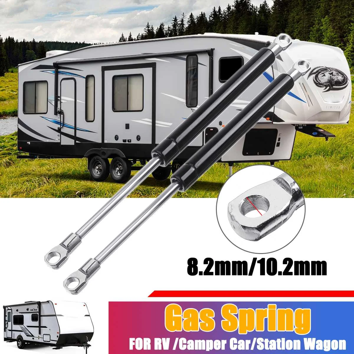

1Pcs 300mm New Caravan Motorhome Replacement Gas Struts Bars Support Gas Spring for Seitz Dometic Heki 2 E015