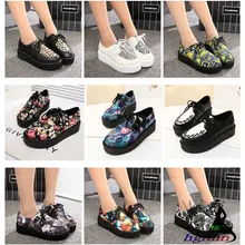 Frauen Wohnungen Schuhe 2016 neue mode creepers schuhe frau plus größe Creepers plateauschuhe
