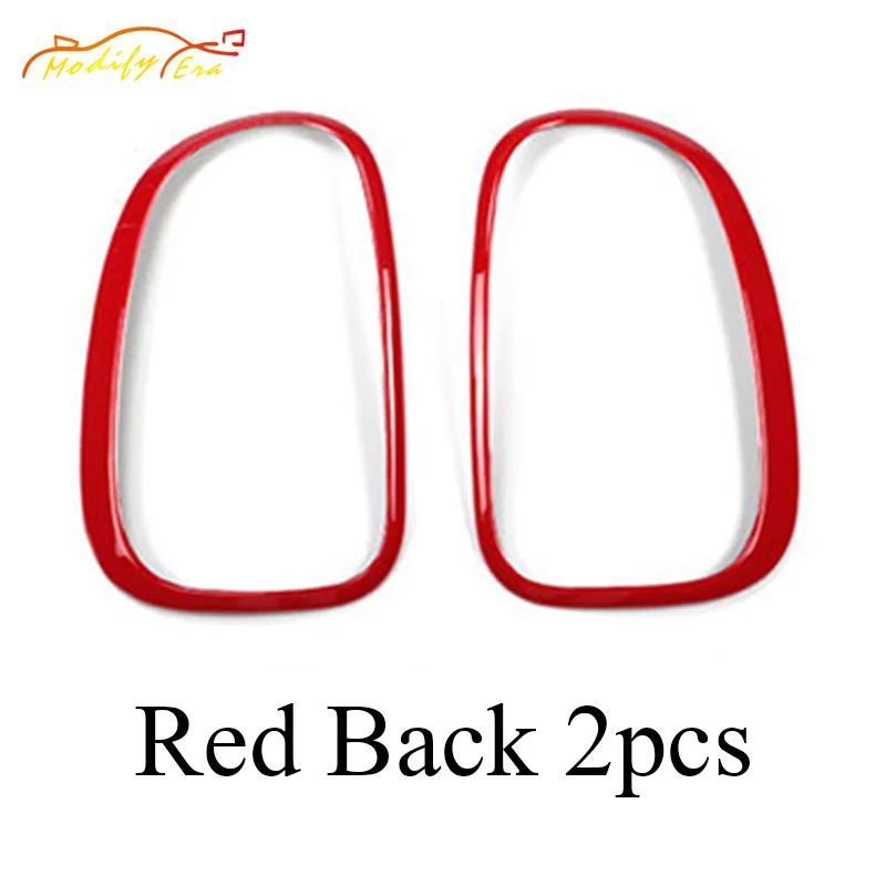 Декоративные наклейки для фар задний фонарь для Mini Cooper One JCW F55 F56, набор для стайлинга автомобилей, автомобильные аксессуары - Название цвета: Red back 2pcs