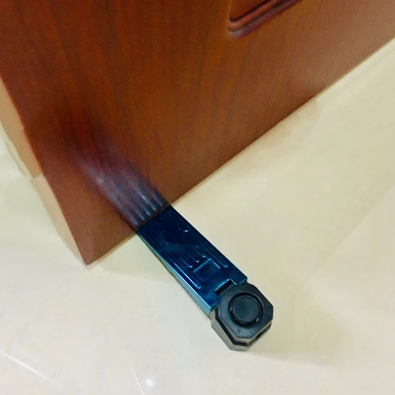 Home Alarm Door Stop Alarm 125db Door Block Vibration Alarm for Traveling Security Door Alarm Stopper Doorstop for Security Alarm 9