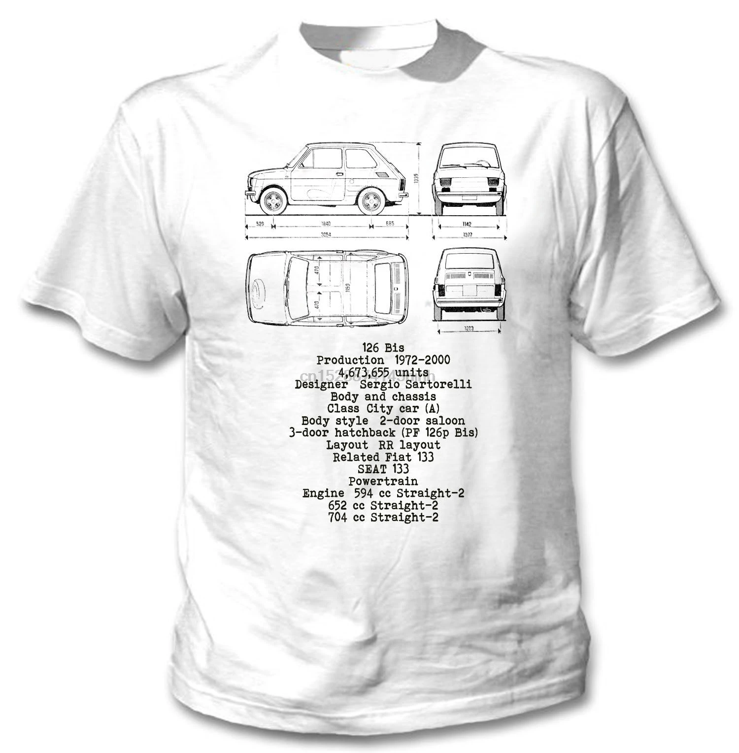 

ITALIA FIAT 126 - NEW COTTON T-SHIRT ALL SIZES AVAILABLE