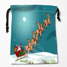 SD карты памяти и 195 Санта Клаус Рождественский& 5 таможня напечатала сумку; степень сжатия сумки женские сумки на завязках размер 18X22 см#812# 195UW