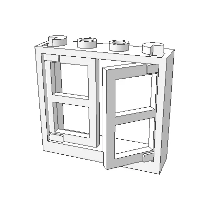 

Elements Brick Parts 60594 Window 1x4x3 Classic Piece Building Block Toy Accessory Bricklink YI12