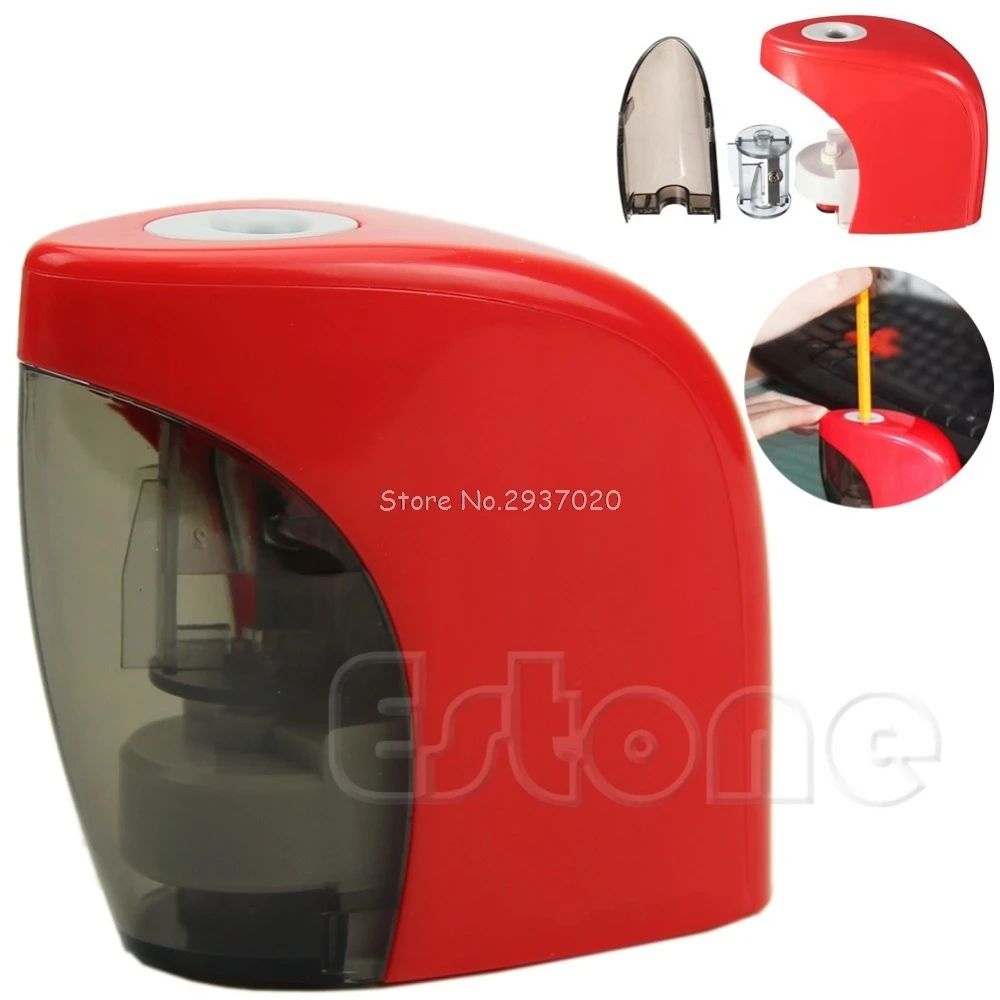 

Red Automatic Desktop Electric Touch Switch Home School Office Pencil Sharpener D14