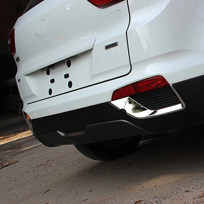 

Free Shipping High Quality ABS Chrome Rear Fog lamps cover Trim Fog lamp shade Trim For Hyundai ix25