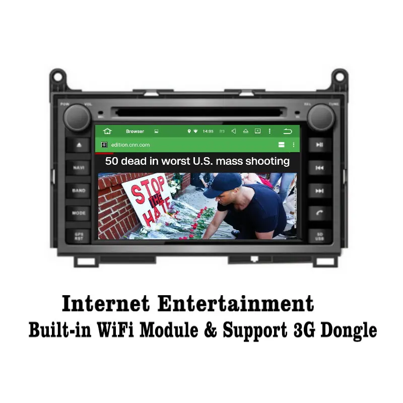 Best Liislee Android 7.1 2G RAM For Toyota Venza 2008~2013 Car Radio Audio Video Multimedia DVD Player WIFI DVR GPS Navi Navigation 2