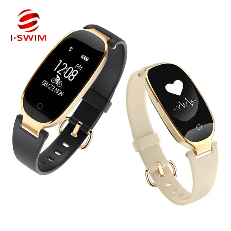

I-SWIM S3 Smart Band Fashion Women Fitness Tracker Heart Rate Monitor Bracelet GPS Sport Track IP67 Smart Watch Gift for Lady