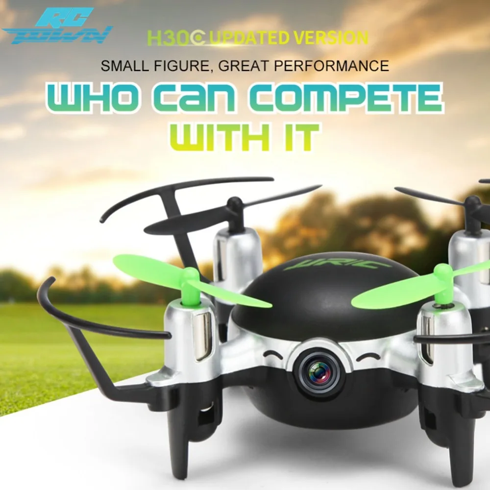 

RCtown Mini Drone JJRC H30CH 2.4GHz 4CH 6 Axis Gyro RC Quadcopter Headless Flying Helicopter with 2.0MP HD Camera zk30