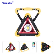 Foxanon Мощный USB портативный Spotlight 30 Вт 50 4 режима рабочий свет перезаряжаемые 18650 Открытый аварийная лампа для кемпинга